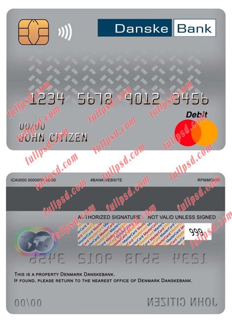 Denmark with debit card